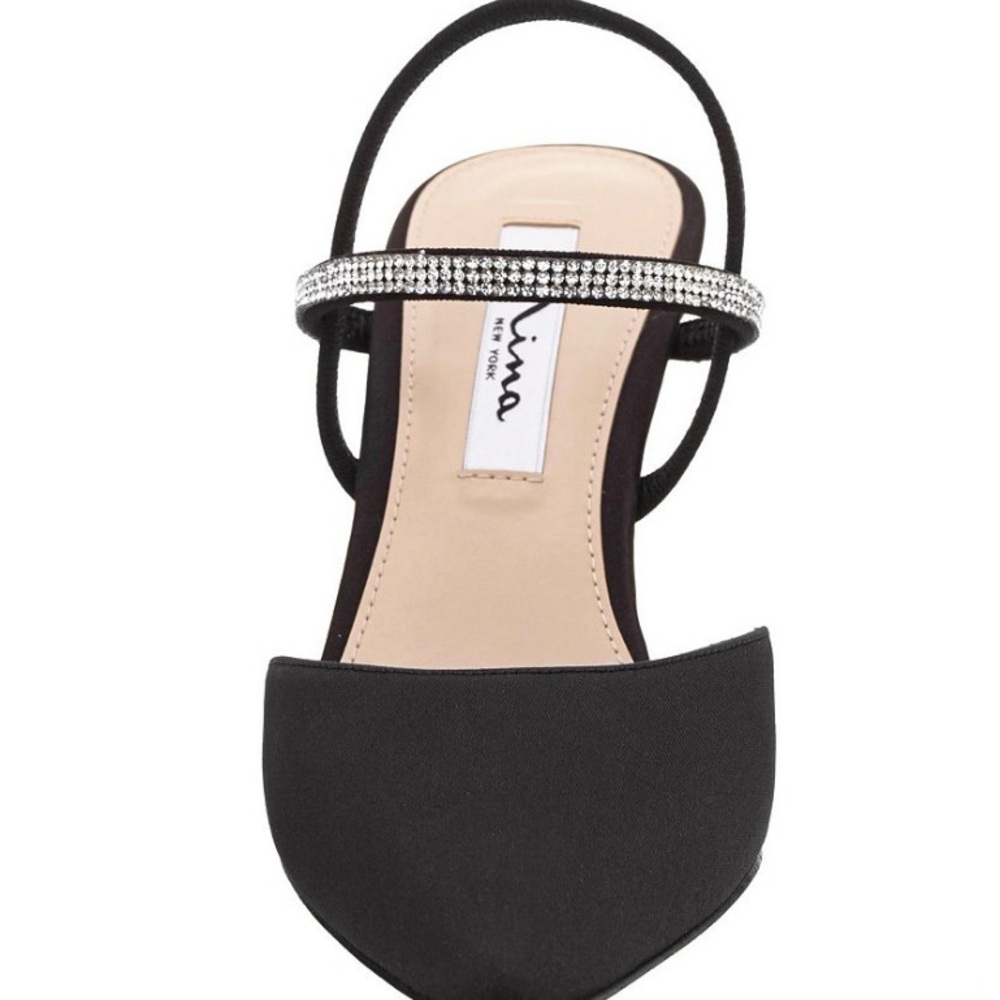 Nina Elegant Billie’s  Black Women's Slingback Evening Pumps - Picture 4 of 6